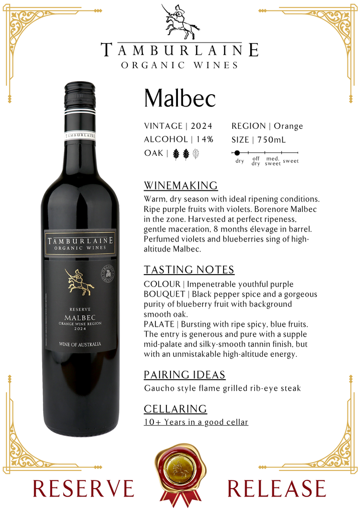 2024 Reserve Orange Malbec