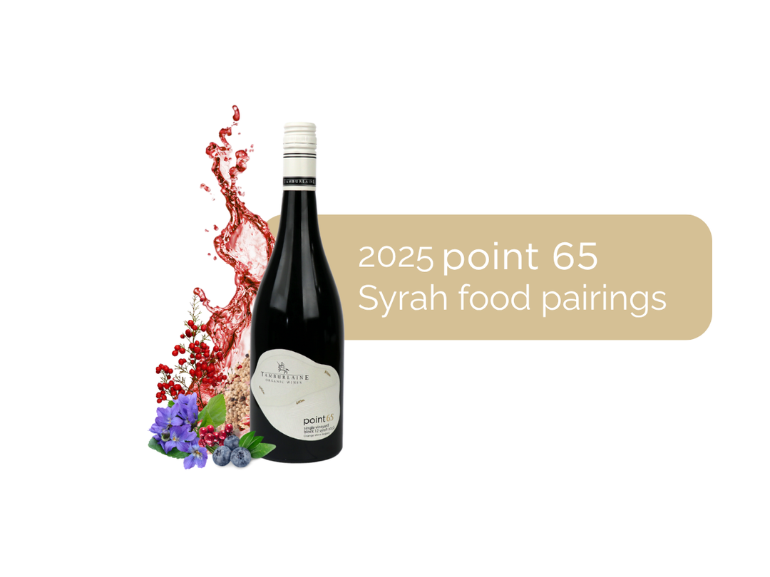 Food Pairings | 2025 Point 65 Single Vineyard Syrah with Roasted Field Mushrooms