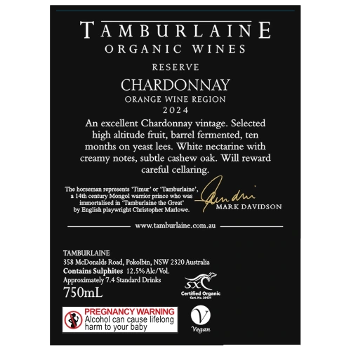 2024 Reserve Orange Chardonnay