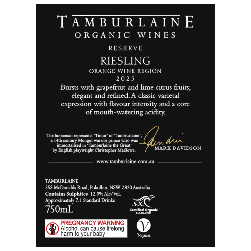 2025 Reserve Orange Riesling