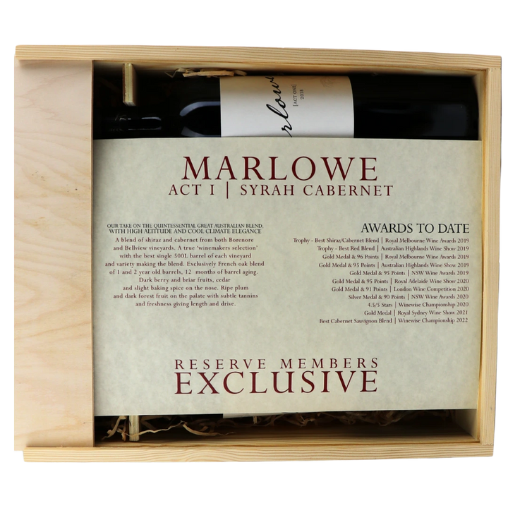 |TROPHY MEMBERS ONLY| 3 Pack - Marlowe [Act One] 2018 Syrah Cabernet