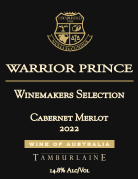 2022 Warrior Prince Cabernet Merlot Dozen